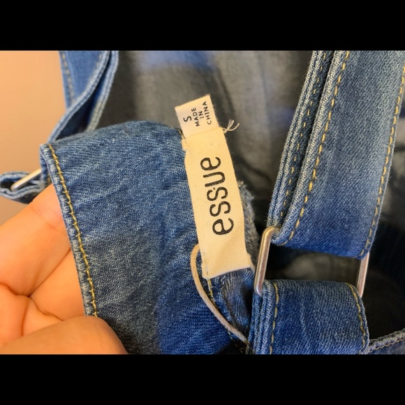 BNI Wide leg Denim Overalls - Picture 4 of 4